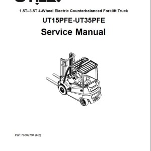 Yale A396 (UT30-35PFE) Operation Maintenance Service Manual