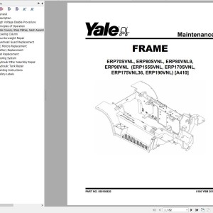 Yale A410 (ERP80VNL6, ERP80VNL9, ERP90VNL) Service Manual