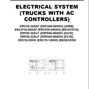 Yale A908 (ERC20-32AGF) Service Manual