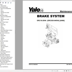 Yale A969 (ERC16-20VA) Service Manual