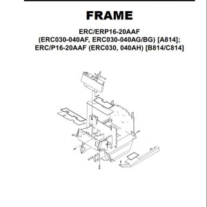 Yale B814 (ERC16-20AAF, ERP16-20AAF) Service Manual
