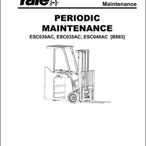 Yale B883 (ESC030-40AC) Service Manual