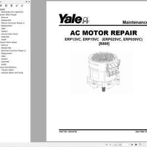 Yale B888 (ERP025VC, ERP030VC) Service Manual