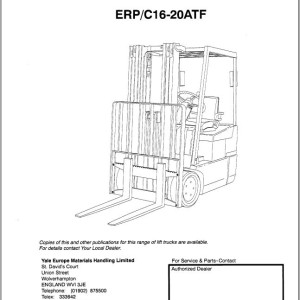 Yale C807 (ERC_ERP 16_18_20 ATF) Service Manual