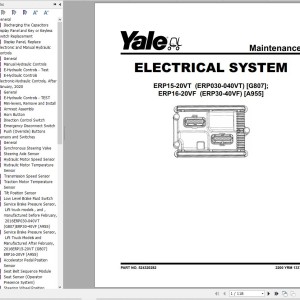 Yale G807 (ERP030VT, ERP035VT, ERP040VT) Service Manual