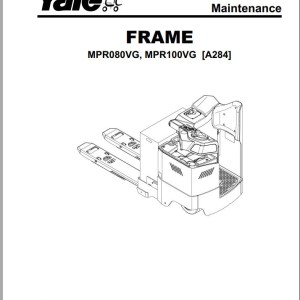 Yale A284 (MPR080VG, MPR100VG) Service Manual