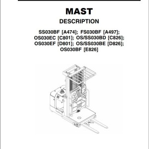 Yale A474 (SS030BF) Service Manual