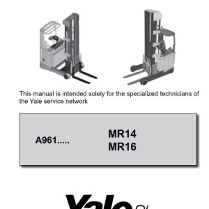 Yale A961 (MR14, MR16) Service Manual