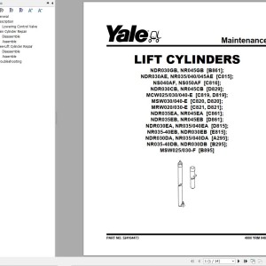 Yale B861 (NDR030GB, NR045GB) Service Manual