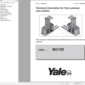 Yale C862 (MO10E AC) Service Manual