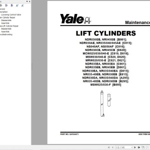 Yale D815 (NR035EA, NR040EA, NDR030EA) Service Manual