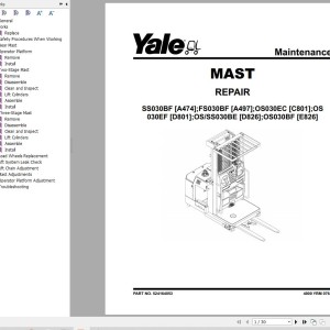 Yale D826 (OS-SS030BE) Service Manual