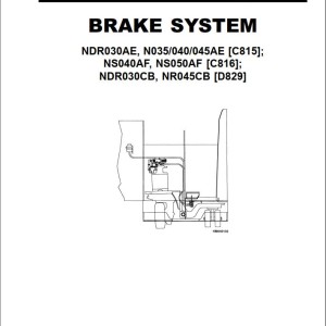 Yale D829 (NDR030CB, NR045CB) Service Manual