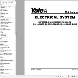 Yale D861 (NDR035EB, NR045EB) Service Manual