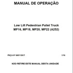 Yale A252 (MP22 - BR) Operators Manual 550112517