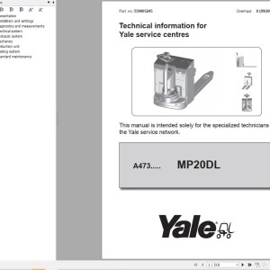 Yale A473 (MP20DL) Service Manual