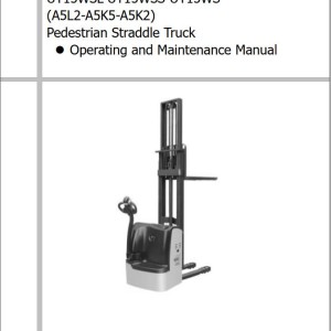 Yale A5L2 (UT15WSL) Operation and Maintenance Manual 66306337