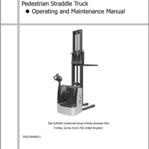 Yale A7R6 (MSL15WUX) Operation and Maintenance Manual 550215648