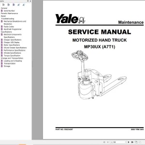 Yale A7T1 (MP30UX) Service Manual 550234297