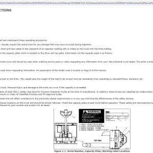 Yale A802 (MPW045D) Workshop Manual