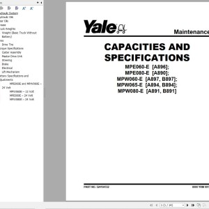Yale A896 (MPE060E) Service Manual