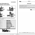 Yale A979 (MP20XV) Service Manual