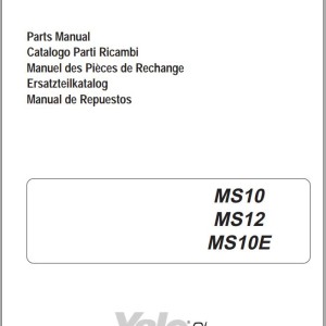 Yale B846 (MS10 - MS12) Service and Parts Manual