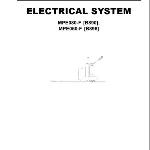 Yale B896 (MPE060-F) Service Manual