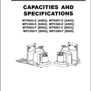 Yale B905 (MPC080-F) Service Manual