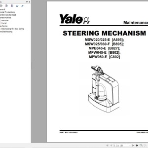 Yale C802 (MPW050E) Service Manual