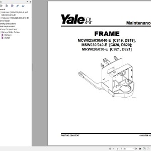 Yale C820 (MSW030-040E) Service Manual