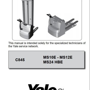 Yale C845 (MS10E - MS12E - MS24HBE) Service Manual
