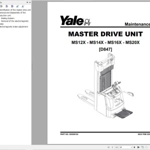 Yale D847 (MS12X - MS14X - MS16X - MS20X) Service Manual