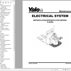 Yale E896 (MPE060-G) Service Manual