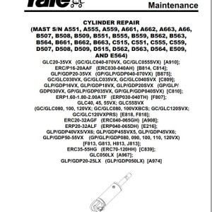 Yale A967 (GLC050LX) Service Manual