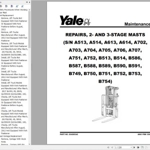 Yale C879 (GLC_GDC60VX, GLC_GDC70VX) Service Manual