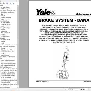 Yale E879 (GLC_GDC60-70VX) Service Manual