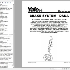 Yale F818 (GLC40-55VX, GLC55SVX) Service Manual
