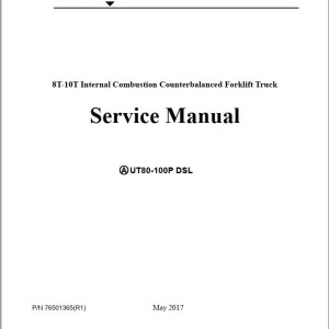 Yale A253 (UT80-100P) Operation Service Manual