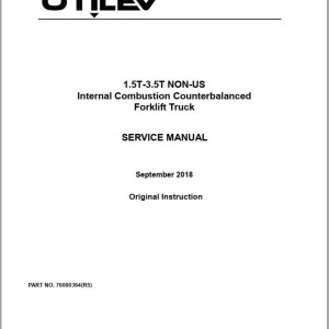 Yale A261 (UT15-18P) Operation and Service Manual