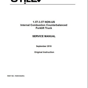 Yale A285 (UT20-25P, UT30-35P) Service and Operation Manual