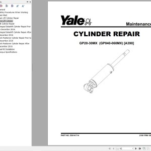 Yale A390 (GPGLP040MX, GP050MX, GP060MX) Service Manual