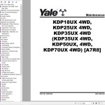 Yale A7R8 (KDP35UX 4WD, KDP50UX 4WD, KDP70UX 4WD) Service Manual