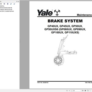 Yale A7S6 (GP40UX, GP45UX, GP50UX5) Service Manual