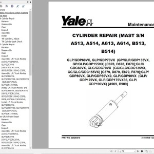 Yale A909 (GDPGLP170VX, GDPGLP190VX GDPGLP175VX36) Service Manual