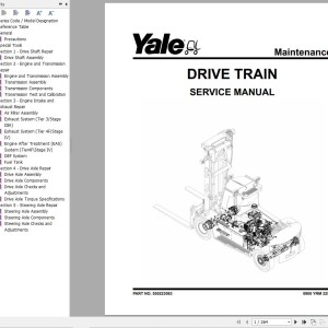 Yale B674 (GDP160EF9 to GDP180EF9 Europe) Service Manual