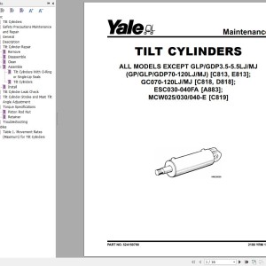 Yale B810 (GDP030-040AF) Service Manual