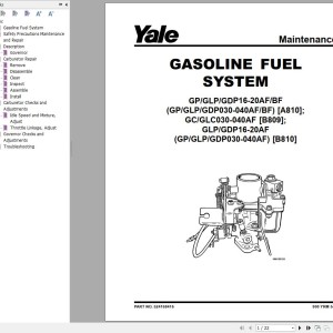 Yale B810 (GPGLP030-040AF) Service Manual
