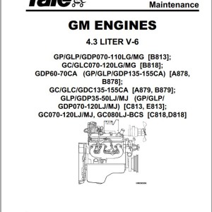 Yale B813 (GP MG) Service Manual