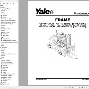 Yale B877 (GDP300-360EB) Service Manual
